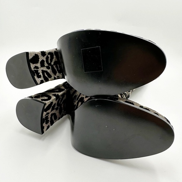 Dolce & Gabbana metallic leopard-print fabric knee boot - Picture 12 of 13